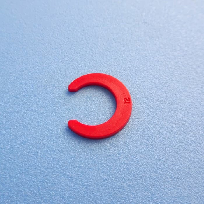 Red Locking Clip 12mm