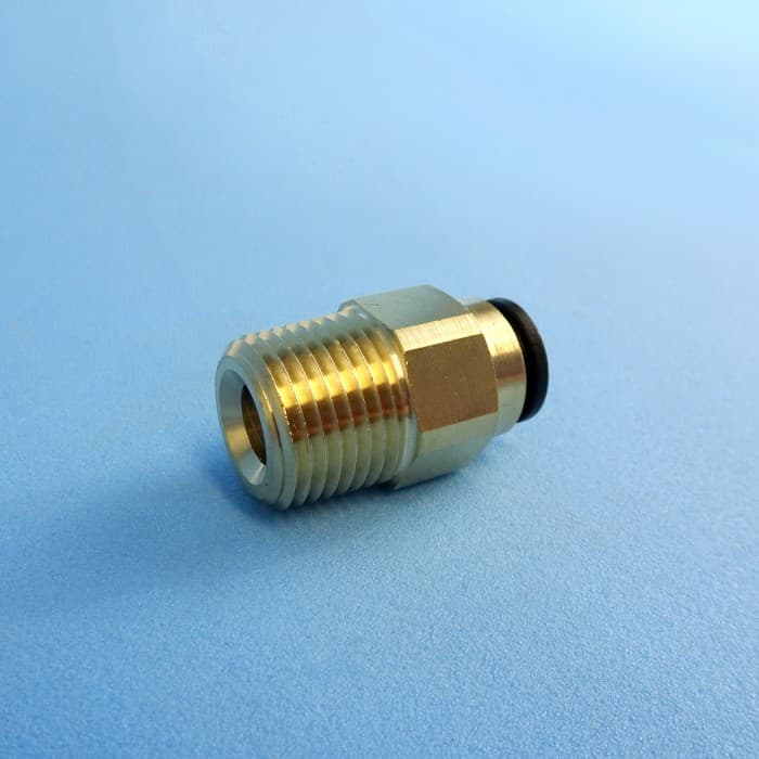 Adaptor Brass Straight 12mm x 1/2 NPT