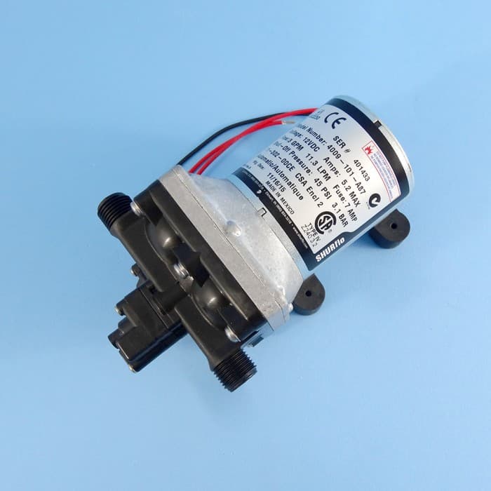 SHURFLO 12V 4009 STD pump only 11.3 LPM 45 PSI 4009-101-A87