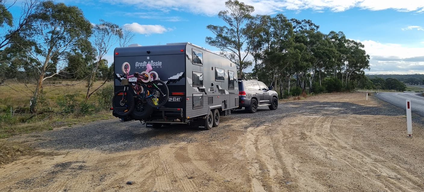 Caravan in the outback relying on working water systems