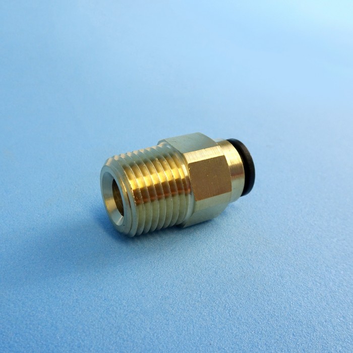 Adaptor Brass Straight 12mm x 1/2 NPT
